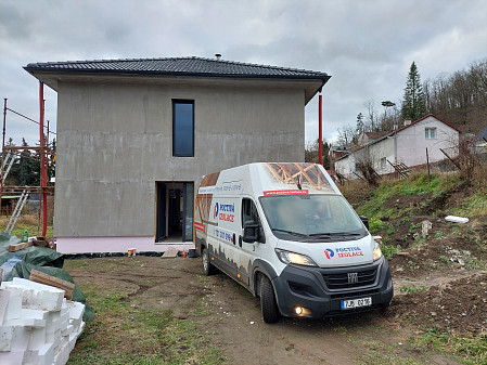 Izolace stropu zděné novostavby ve Středočeském kraji